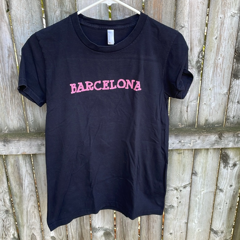 FREE w/purchase American Apparel Barcelona Zazzle T-shirt Spain travel L
